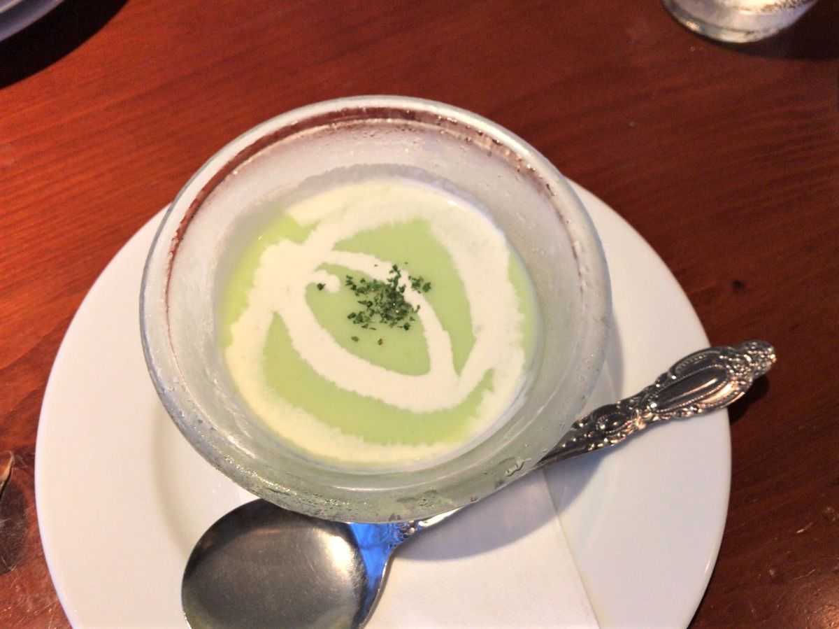 写真：福岡 糸島 サンフラワー セットの枝豆スープ
