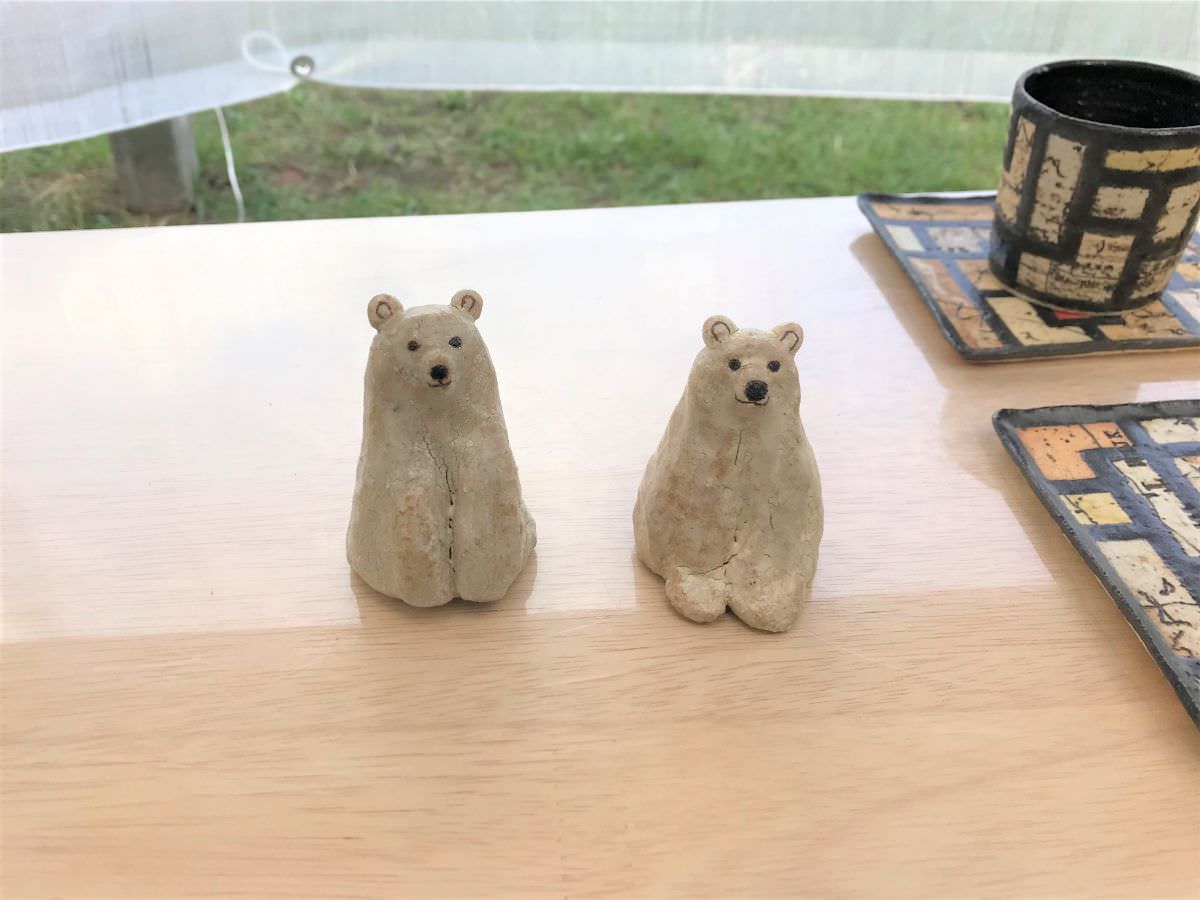 写真：糸島クラフトフェス クマの置物
