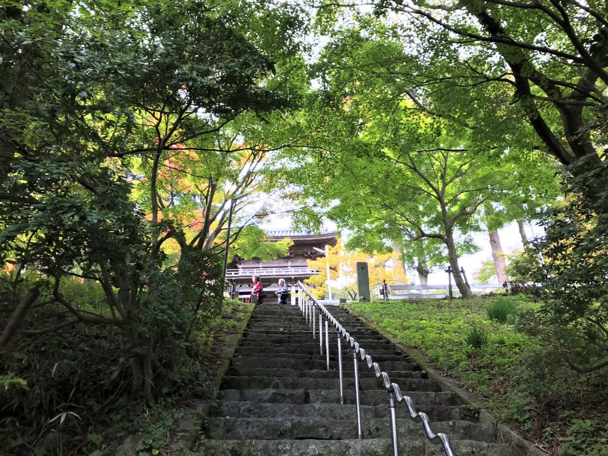 写真：福岡糸島 雷山千如寺大悲王院への階段
