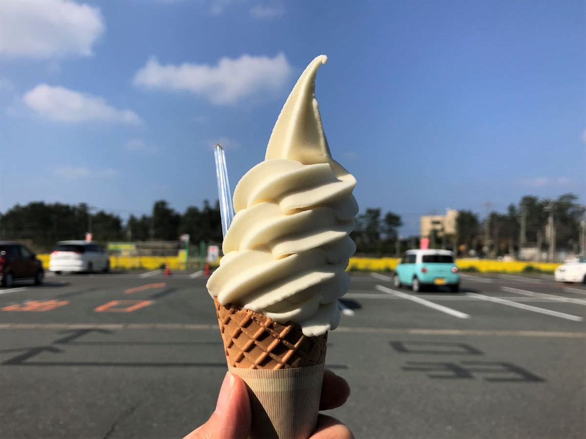 写真：福岡糸島 福ふくの里でしか食べられない、はるかソフトクリーム