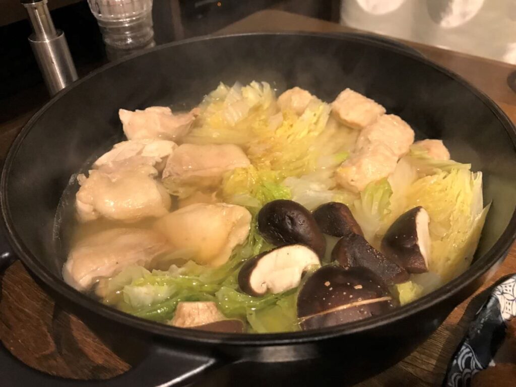 写真：鶏と白菜の鍋