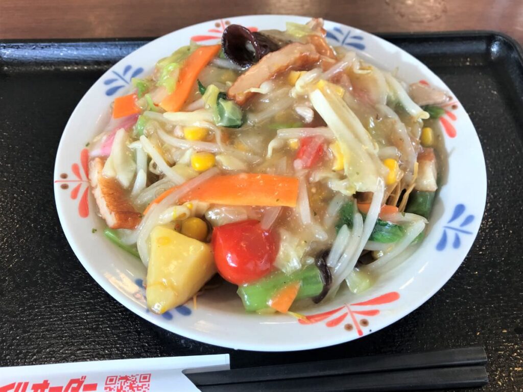 写真：リンガーハット 彩り野菜の皿うどん（スモール）