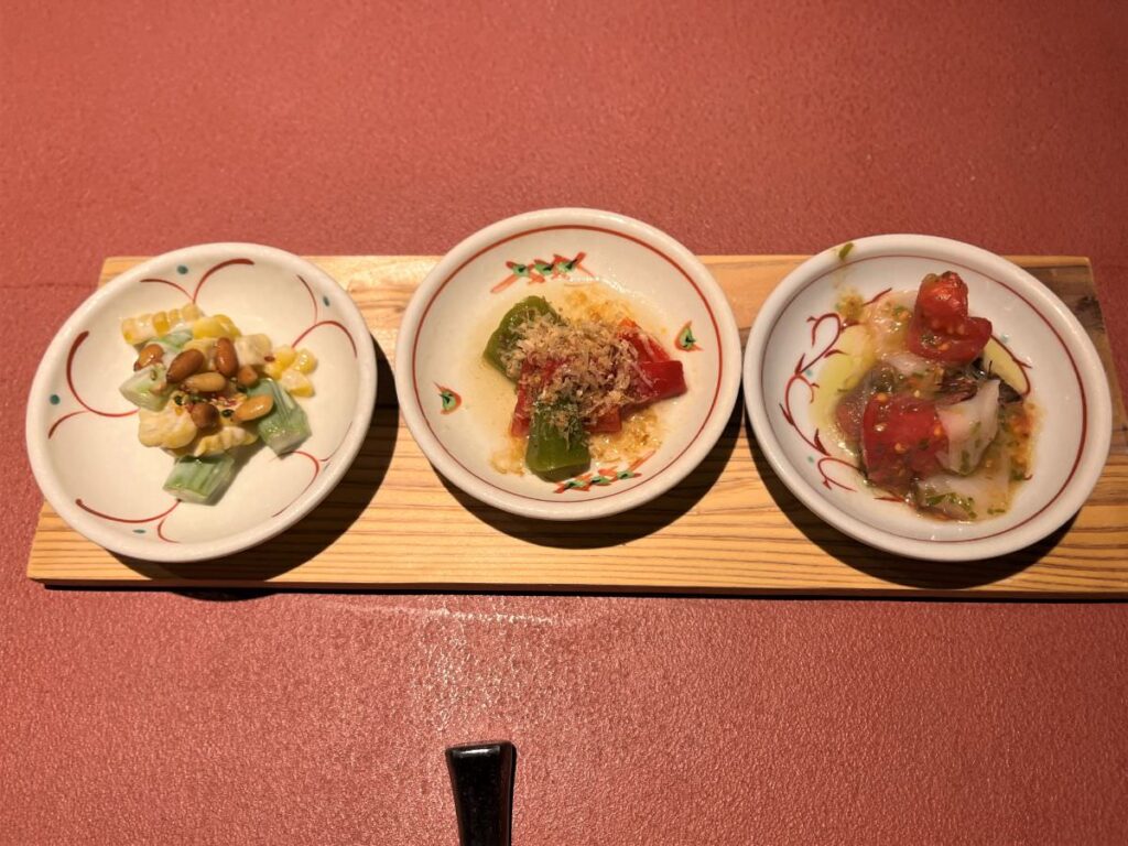 写真：福岡西中洲 食堂ぎんみ ランチの前菜