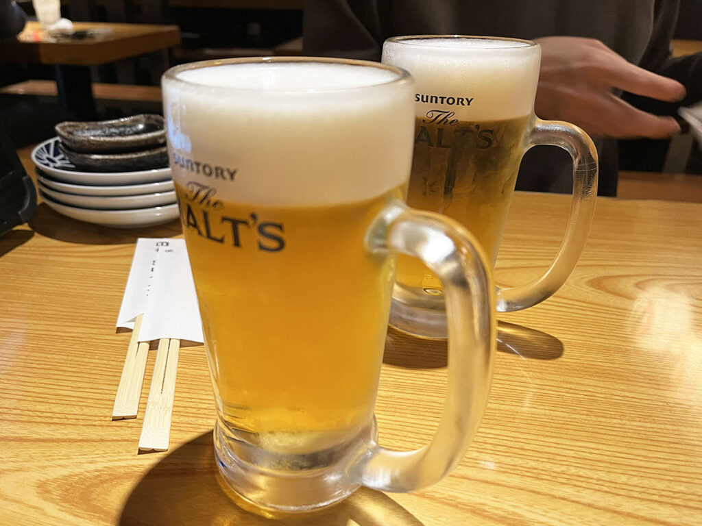 写真：福岡 小倉 旬工房くら 生ビール