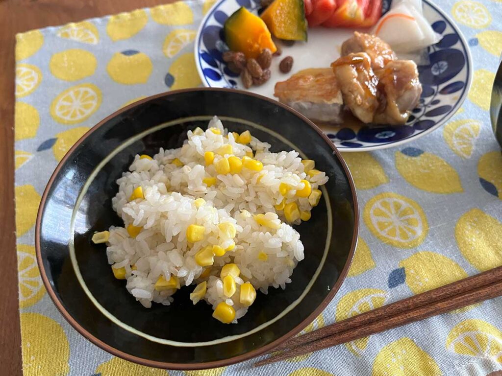 写真:とうもろこしごはん