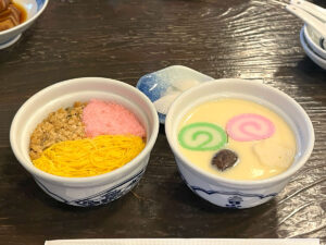 写真：長崎「吉宗 浜町本店」茶碗蒸しと蒸し寿司