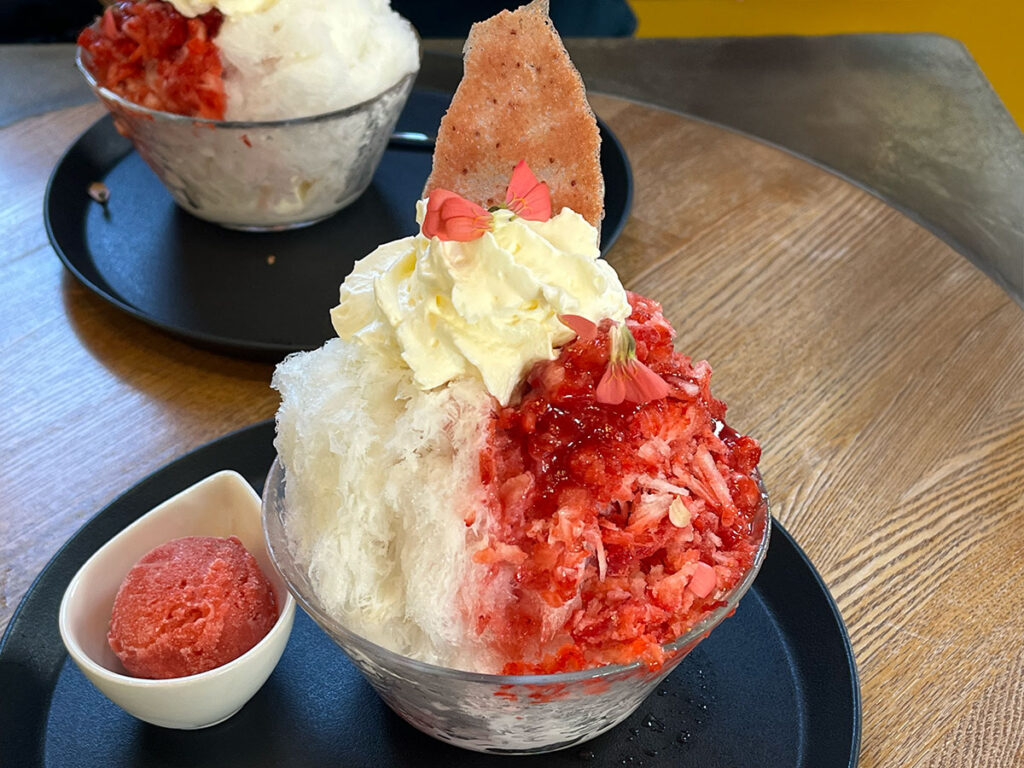 写真:福岡糸島 いちごや cafe TANNAL あまおうかき氷