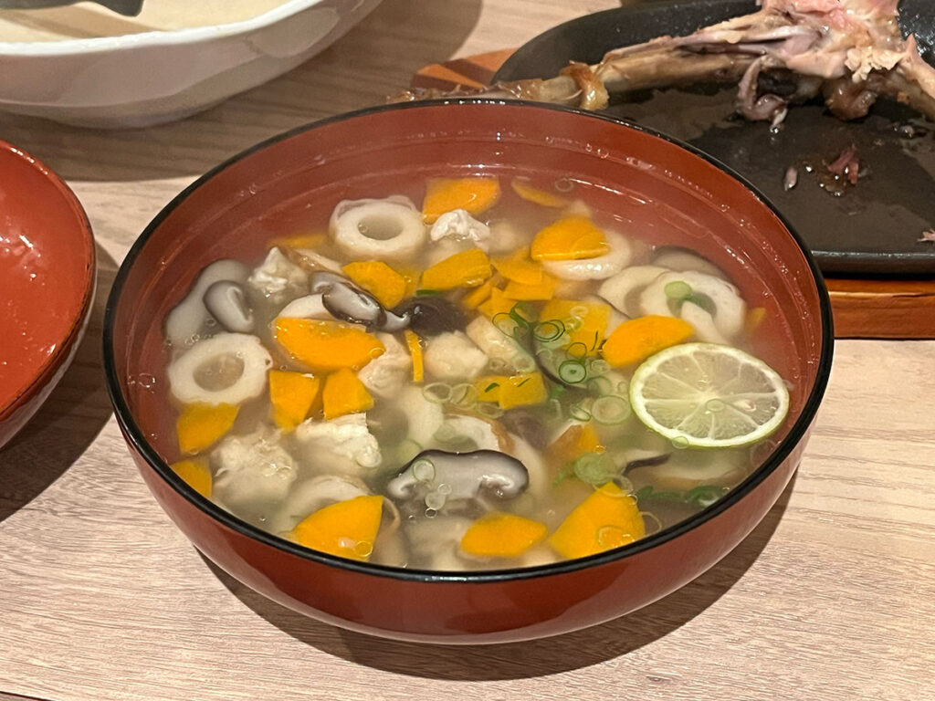 写真：居酒屋のそば米汁