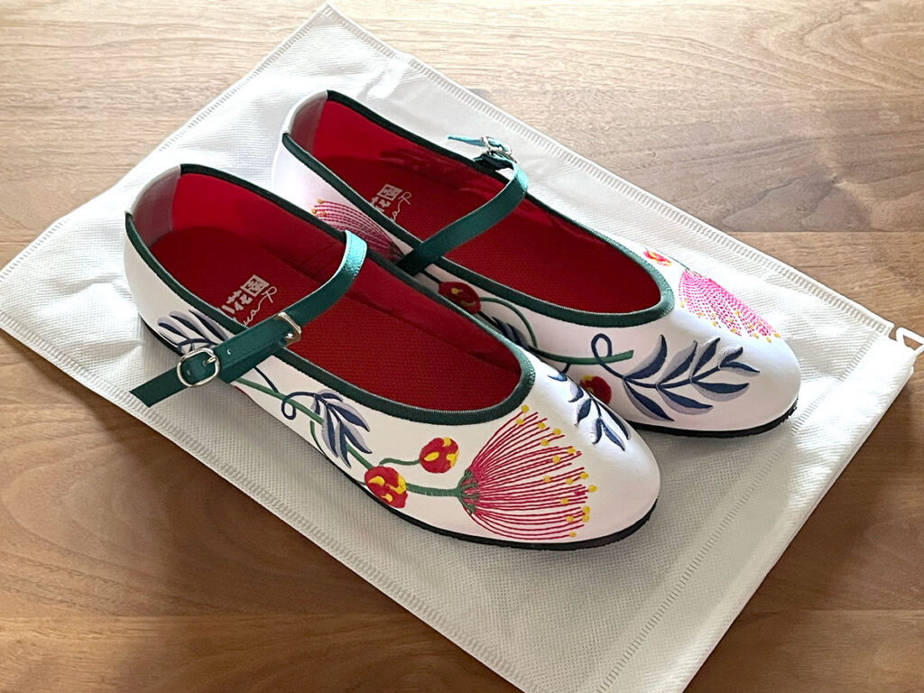 写真：台湾 台北 小花園のチャイナシューズ